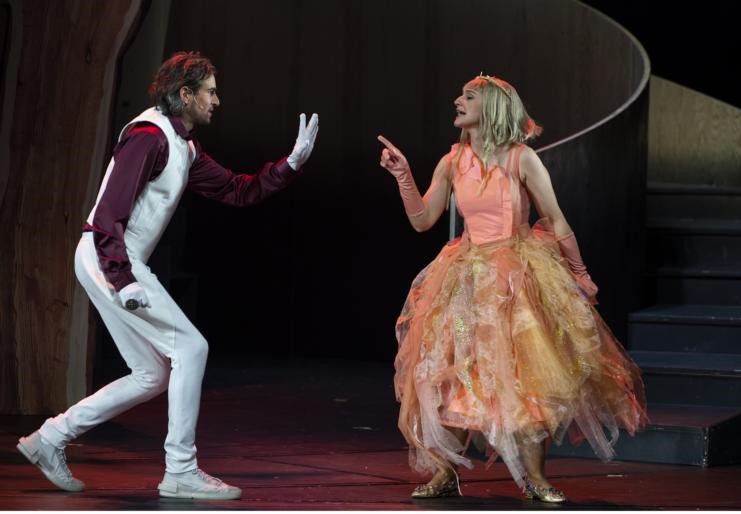 Gero Wendorff (Prinz Christopher), Christina Maria Fercher (Cinderella) © Pawel Sosnowski