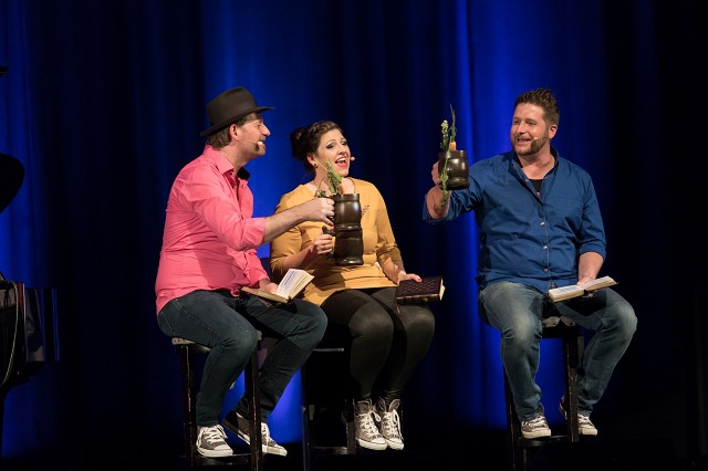 Tom Bauer, Veronika Frank, Sebastian Hagengruber © Stefan Vetter