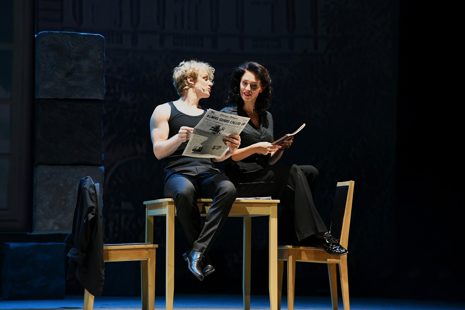 Tobias Bieri (Frederick Trumper), Femke Sotenga (Florence Vassy) © Heiko Sandelmann