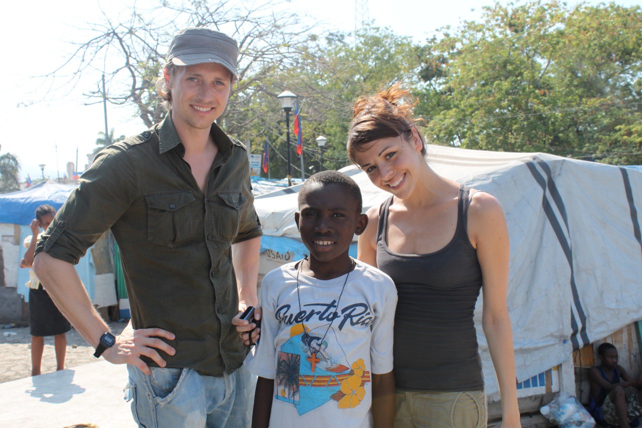 Marjan Shaki und Lukas Perman in Haiti © Isabell Schatz