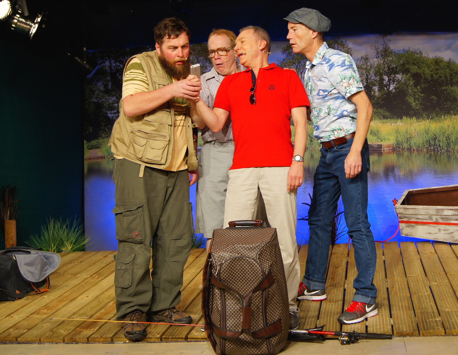 Thomas Kornack, Michael Franic, Andreas Zaron, Jens Asche (l.-r.) © Theaterschiff Bremen