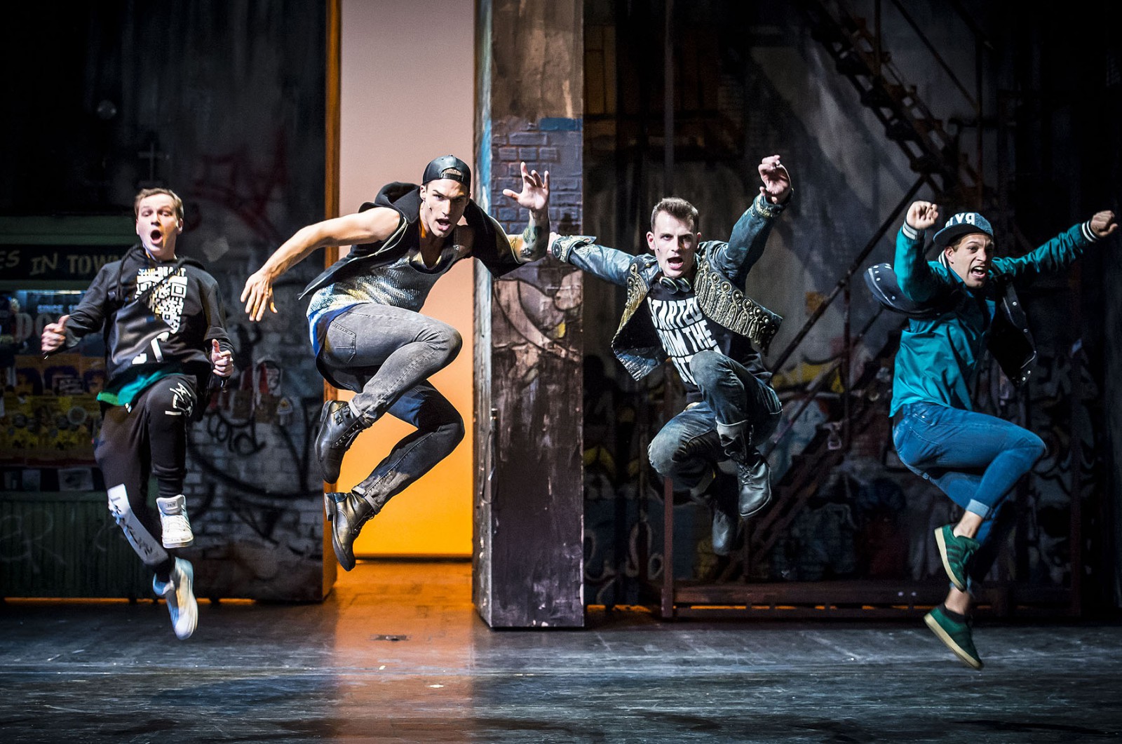 André Janssen (Baby John),  Christian Funk (Action),  Johannes Kiesler (A-Rab),  Martin Ruppel (Snowboy) © Olaf Malzahn