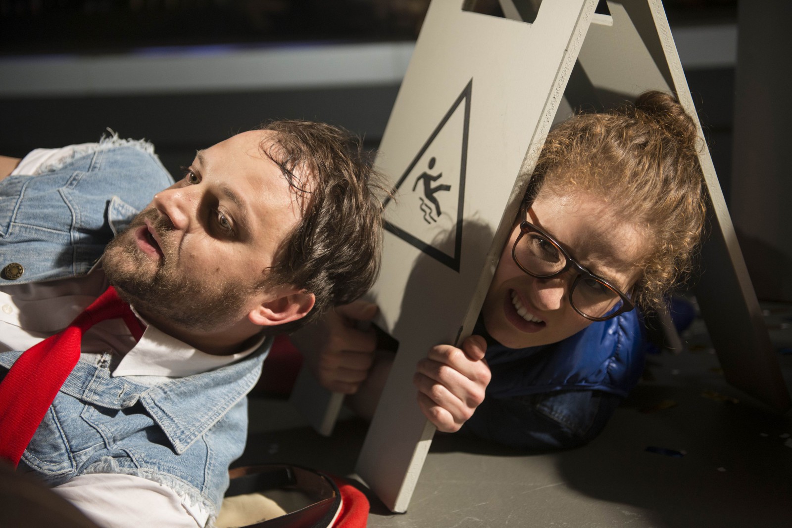 Stefan Haschke (Bahnhofsaufsicht), Marie Bauer (Zwangsadoptierte) © Uwe Lewandowski