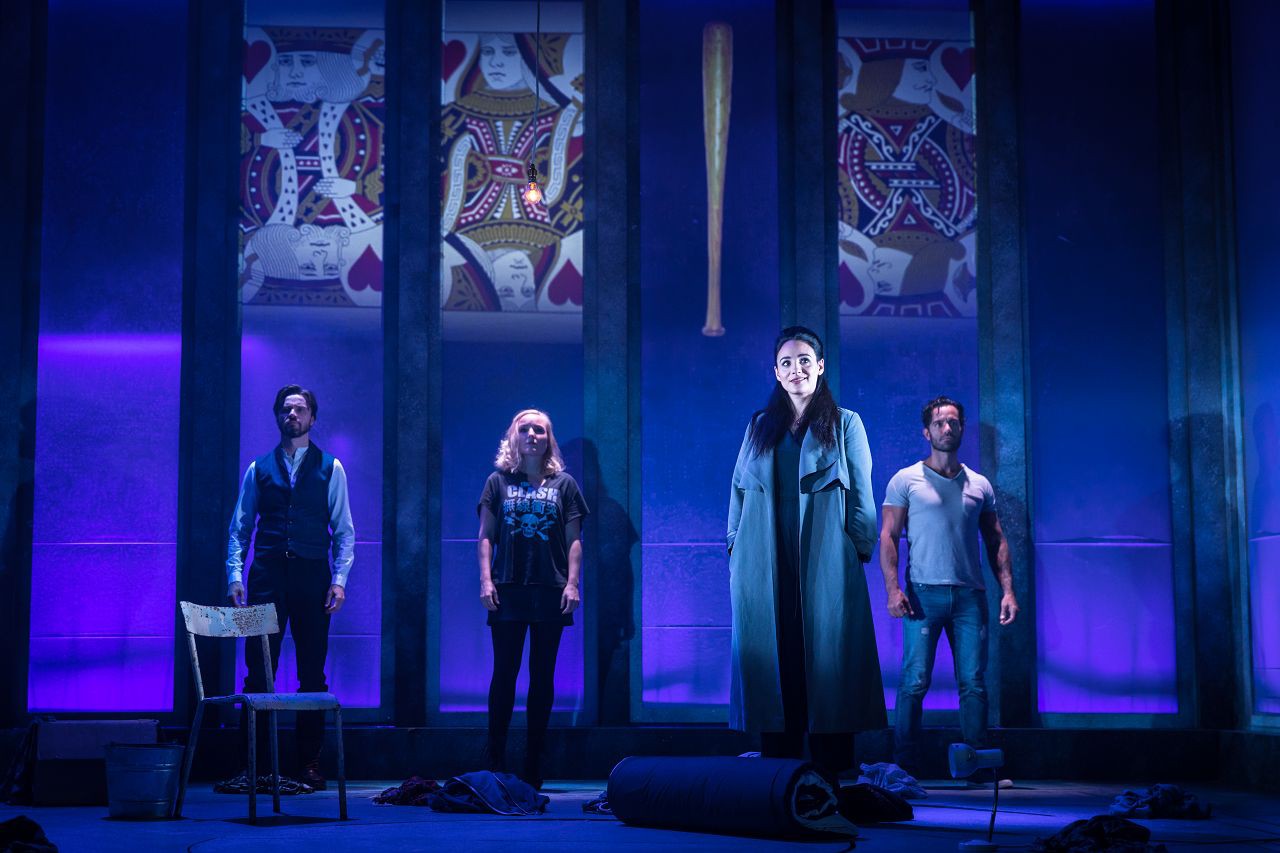 l-r: Norman Bowman, Kerry Ellis, Victoria Hamilton-Barritt, Ramin Karimloo © Marc Brenner