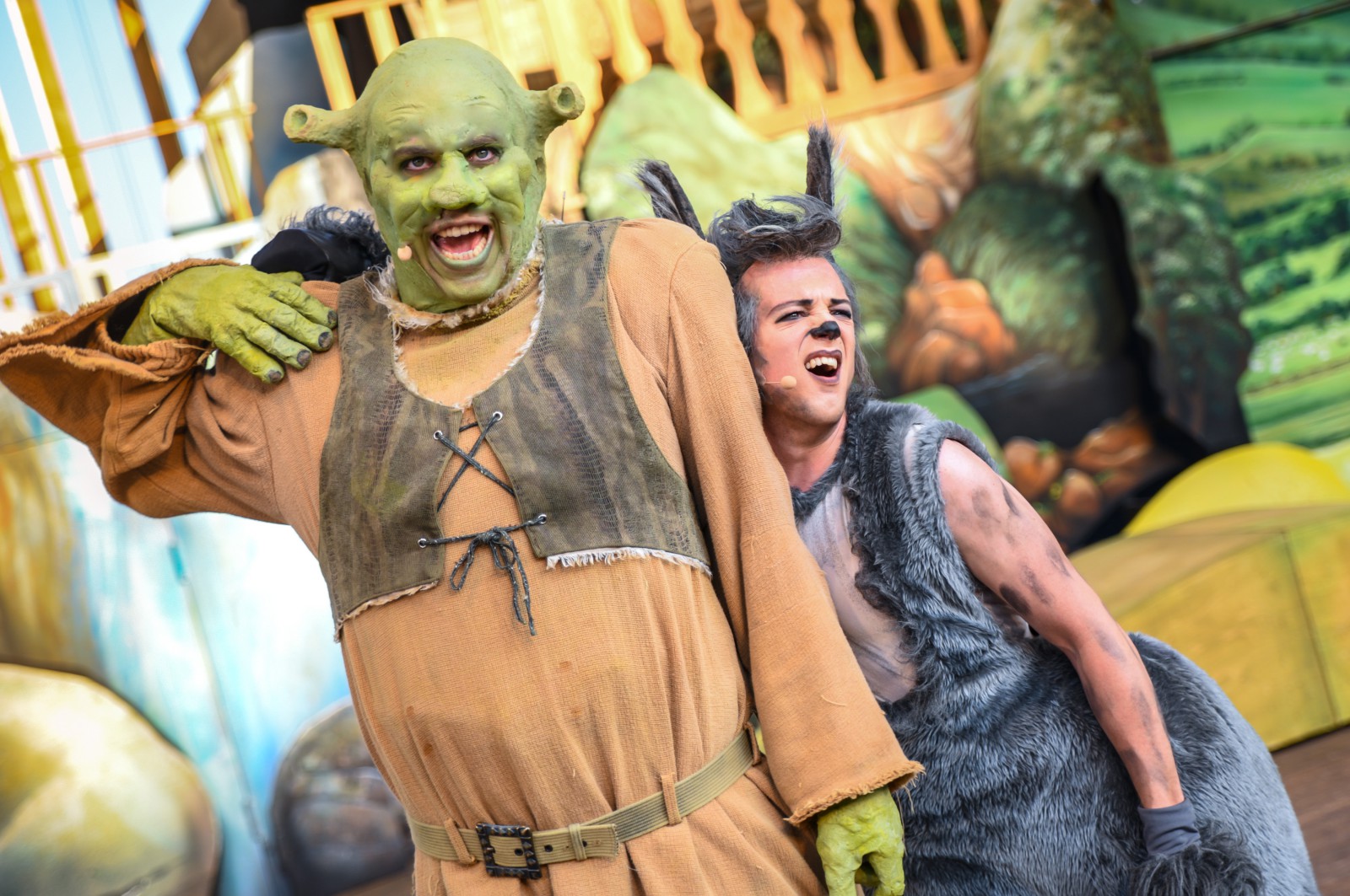 Dominik Müller (Shrek), Michael Kuczynski (Esel) © Udo Krause