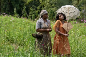 Fantasia Barrino (Celie Harris Johnson) & Taraji P. Henson (Shug Avery) © 2023 Warner Bros. Entertainment Inc. All Rights Reserved.