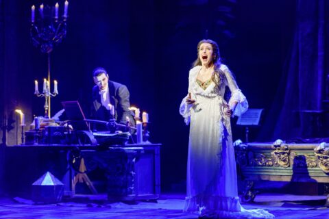 Anton Zetterholm (Das Phantom), Lisanne Clemence Veeneman (Christine Daae) © VBW, Deen van Meer